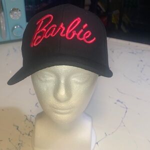 No Boundaries Black Hat with Pink Embroidery